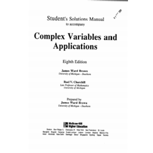 Complex Variables and Applications 8ed Solutions M